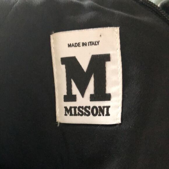 Missoni black sleeveless sheath dress fabric neoprene size 4 - Picture 9 of 15